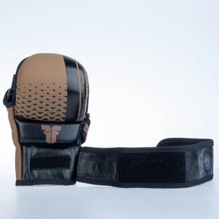 Gants Fighter MMA Pro - noir/marron, FMGL-PRO-00