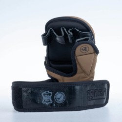 Gants Fighter MMA Pro - noir/marron, FMGL-PRO-00