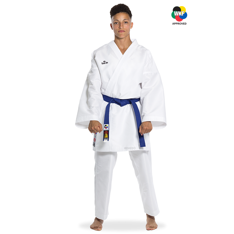 Karategi / Kimono Kumite Compétition "Hascha" – Ultra-Léger, 100 % Polyester, Homologué WKF | Artsmartiaux.fr
