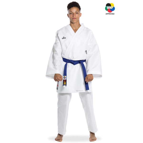 Karategi / Kimono Kumite Compétition "Hascha" – Ultra-Léger, 100 % Polyester, Homologué WKF | Artsmartiaux.fr