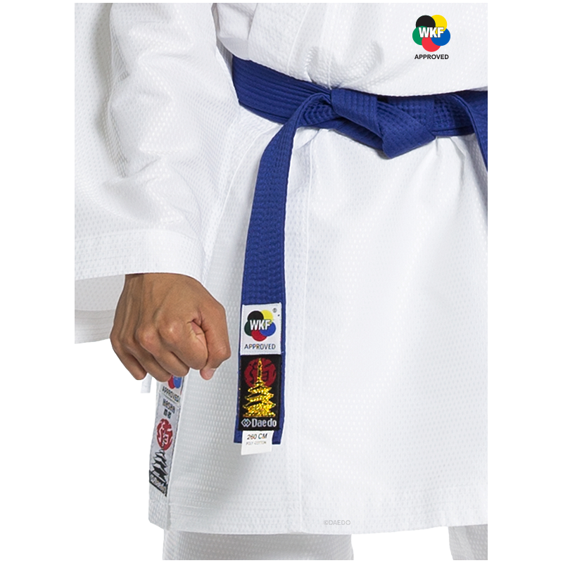 Karategi / Kimono Kumite Compétition "Hascha" – Ultra-Léger, 100 % Polyester, Homologué WKF | Artsmartiaux.fr