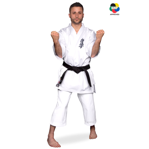 Karategi / Kimono Shodan Kyokushinkai – 65 % Coton, 35 % Polyester, Tailles 000-8 | Artsmartiaux.fr